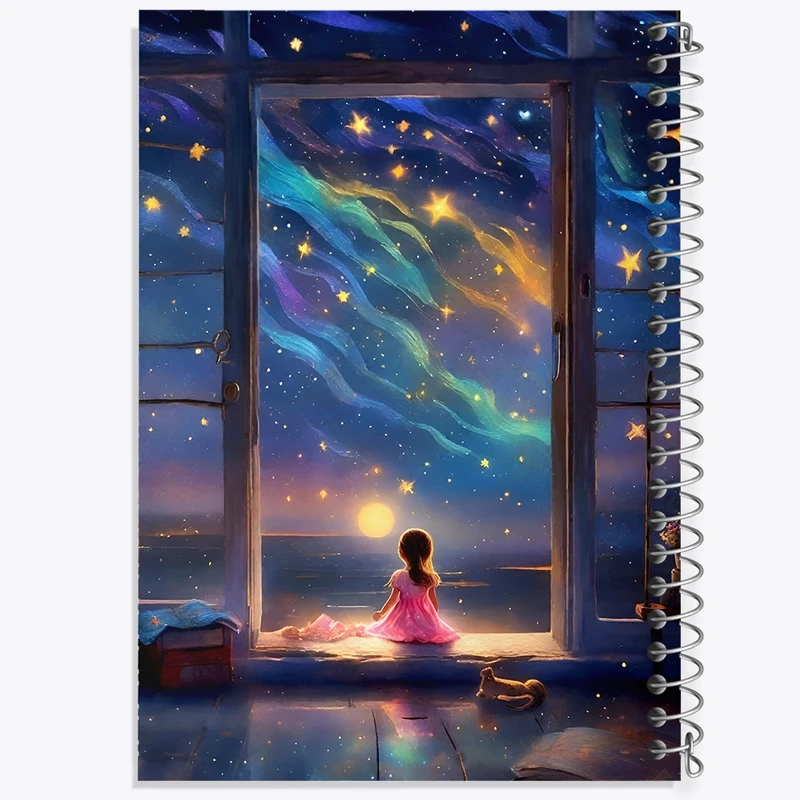 دفتر نقاشی 50 برگ خندالو طرح دخترانه کد F11070