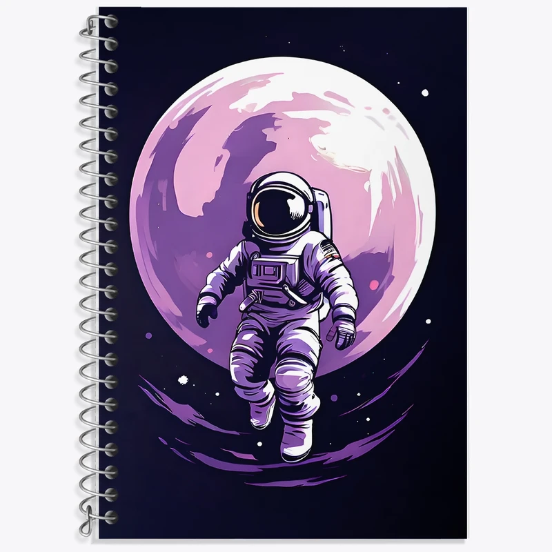 دفتر لغت 50 برگ خندالو طرح فضانورد کد F8551