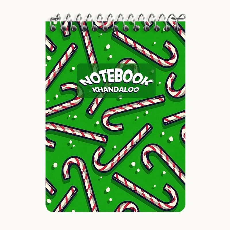 دفتر یادداشت 50 برگ خندالو طرح پترن آبناتی کد N7628