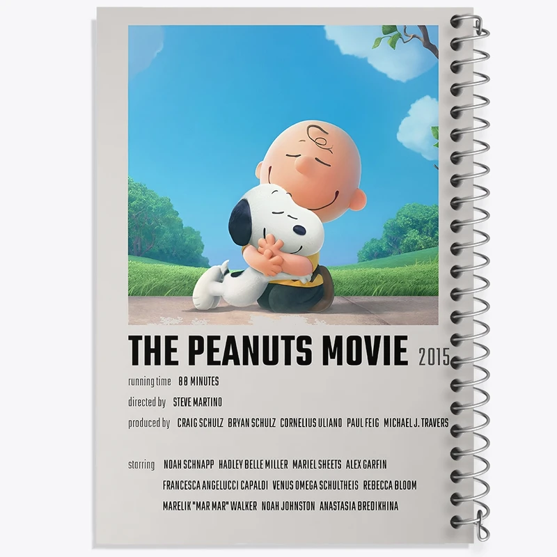 دفتر ژورنال نویسی 50 برگ خندالو مدل نقطه ای طرح بادام زمینی ها (The Peanuts Movie) کد F13224