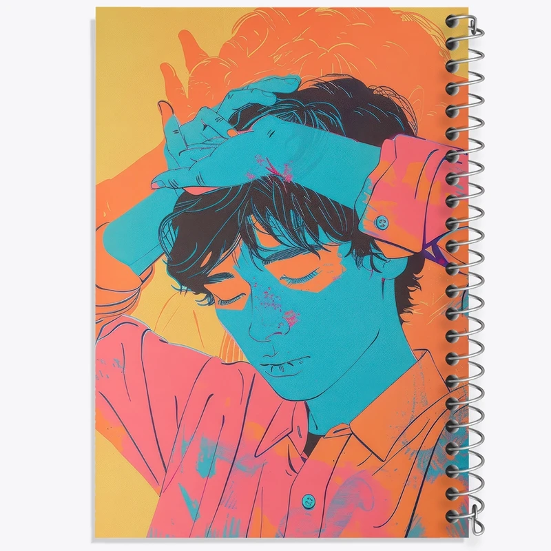 دفتر ژورنال نویسی 50 برگ خندالو مدل نقطه ای طرح دخترانه کد F3108