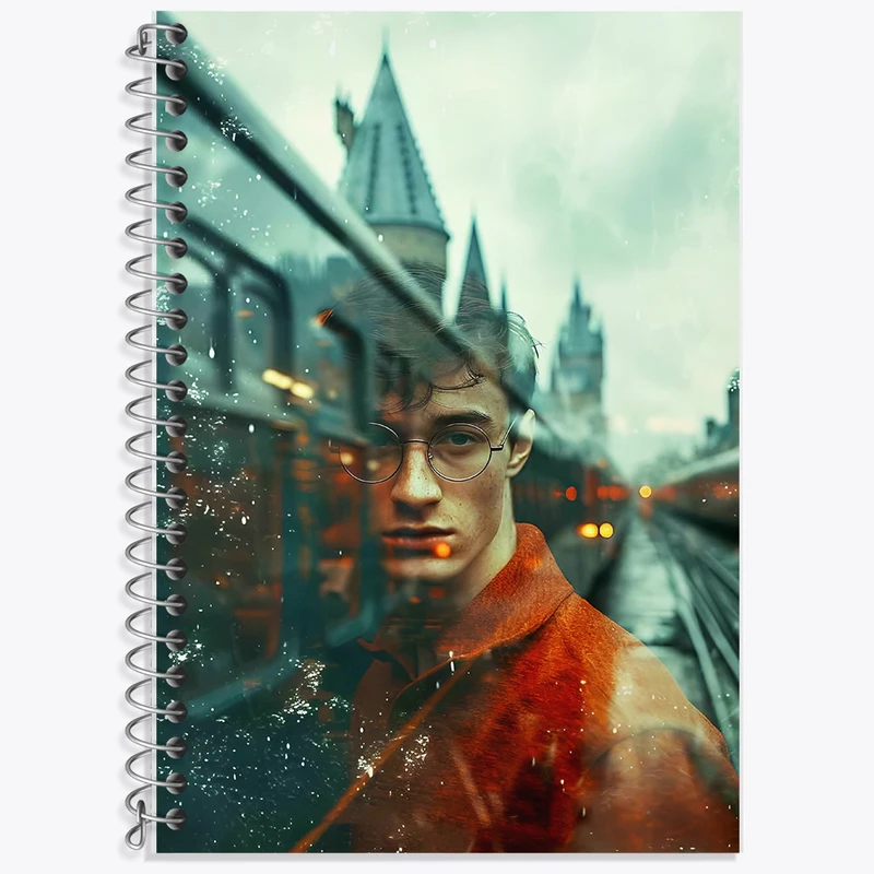 دفتر زبان 50 برگ خندالو مدل دو خط طرح هری پاتر (Harry Potter) کد F14193