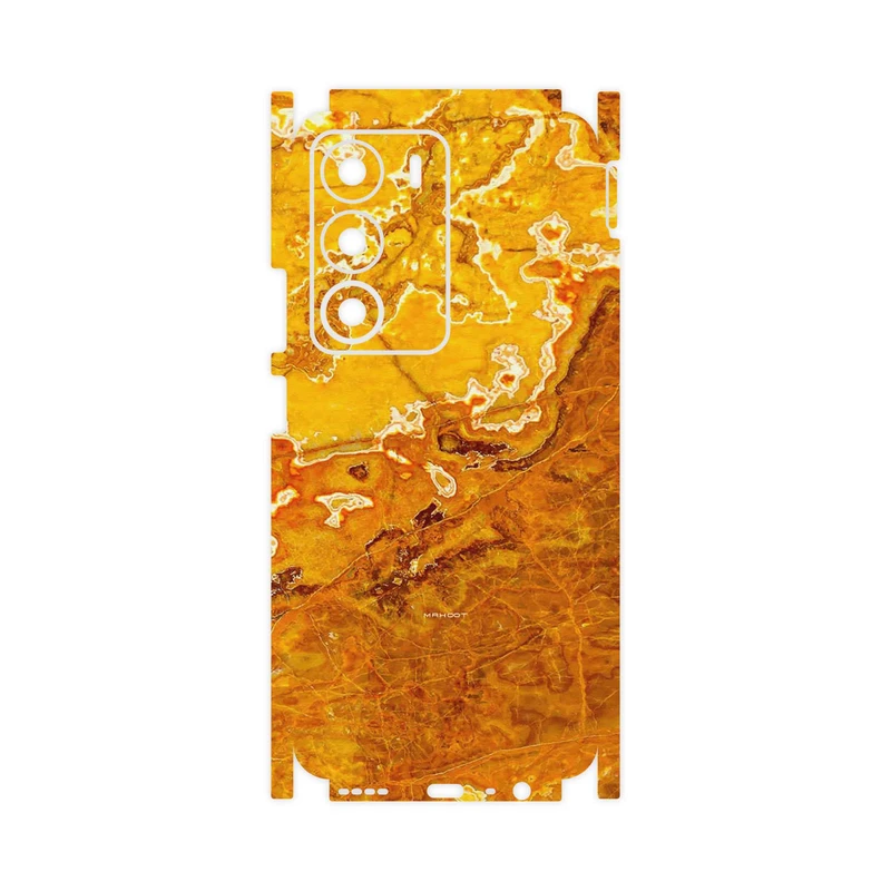 برچسب پوششی ماهوت مدل Gold Marble-FullSkin مناسب برای گوشی موبایل ریلمی C71