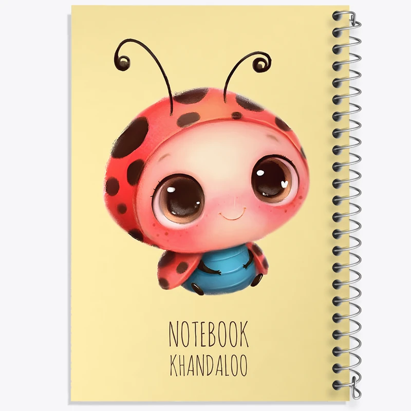 دفتر نقاشی 50 برگ خندالو طرح کفشدوزک بامزه کد N7778