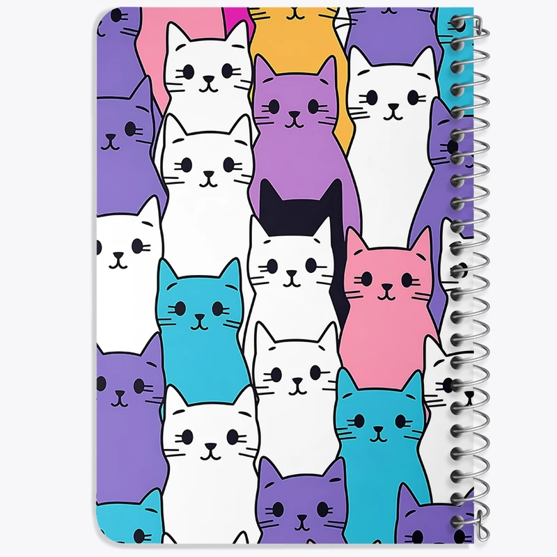 دفتر یادداشت 50 برگ خندالو طرح گربه (Cat) کد N468