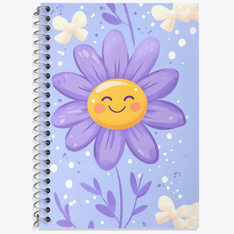 دفتر لغت 50 برگ خندالو طرح گل کد N7327