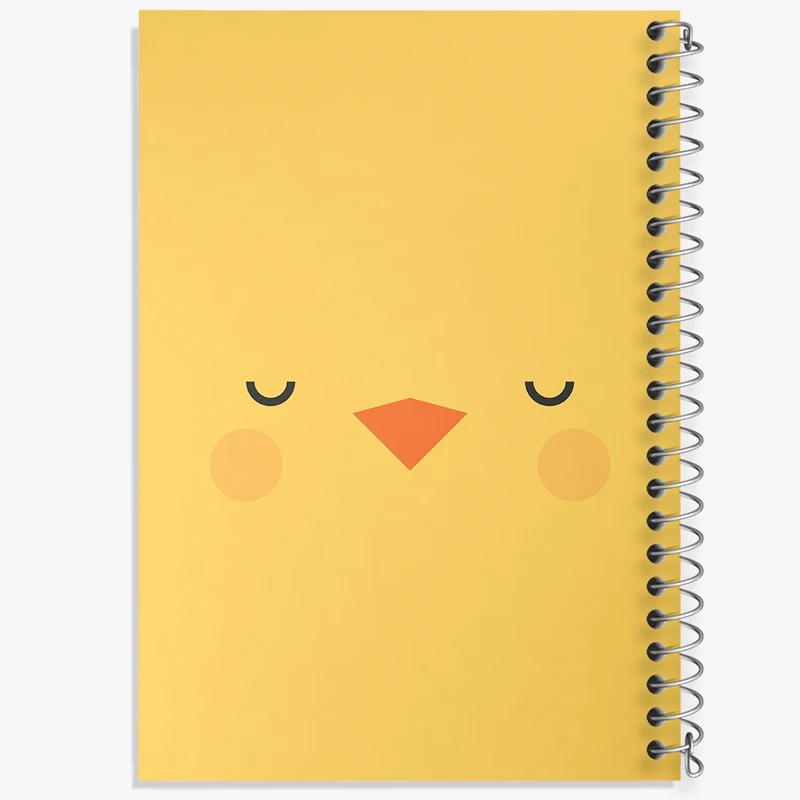 دفتر طراحی 50 برگ خندالو طرح جوجه کیوت کد N1520