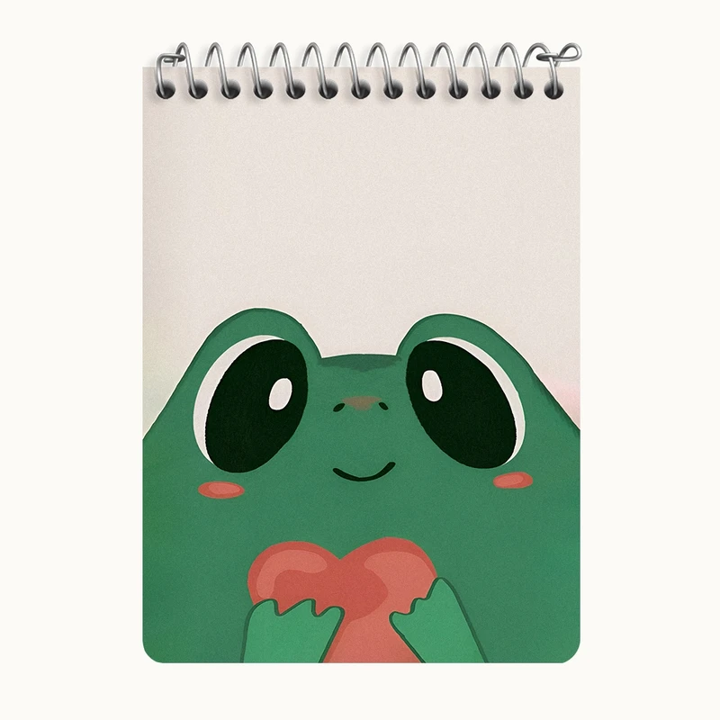 دفتر یادداشت 50 برگ خندالو طرح قورباغه ی بامزه کد N5263