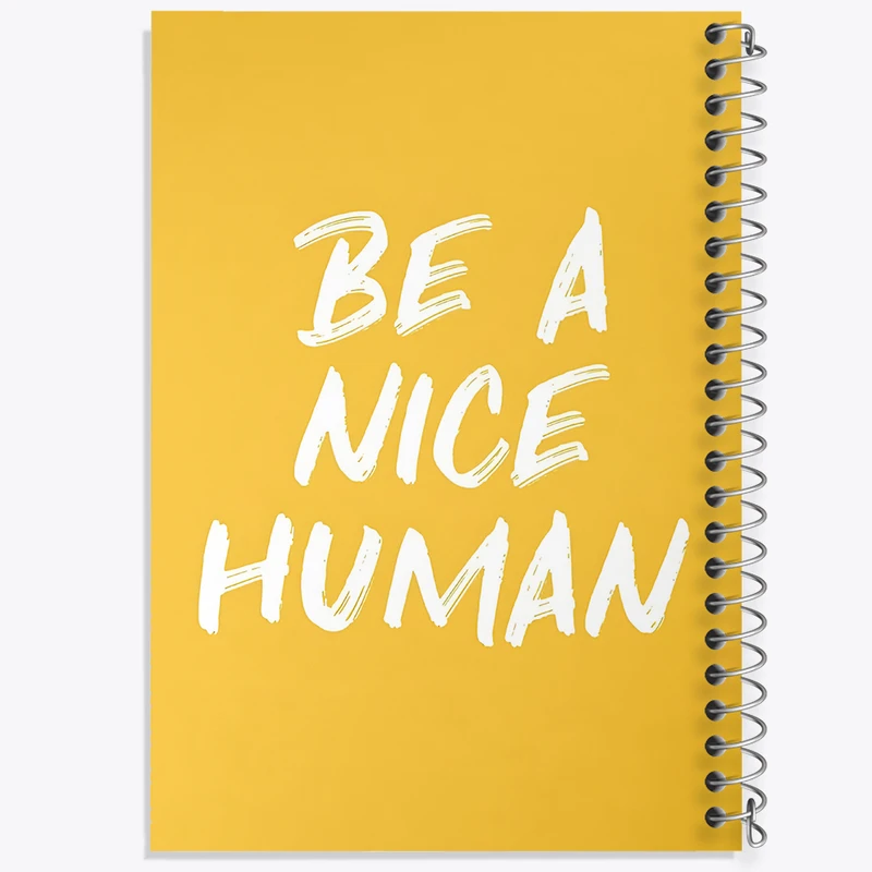 دفتر نقاشی 50 برگ خندالو طرح Be A Nice Human کد F3694