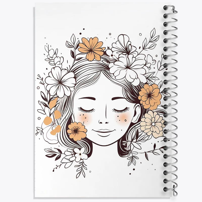 دفتر مشق 50 برگ خندالو طرح دخترانه کد F2921