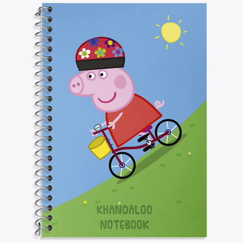 دفتر زبان 50 برگ خندالو طرح انیمیشن پپا پیگ (Peppa Pig) کد N9259
