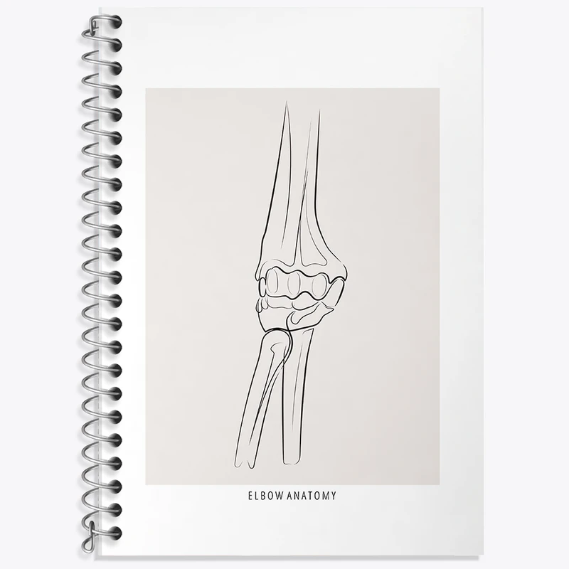 دفتر نت موسیقی 50 برگ خندالو طرح آناتومی آرنج (Elbow Anatomy) کد F13914