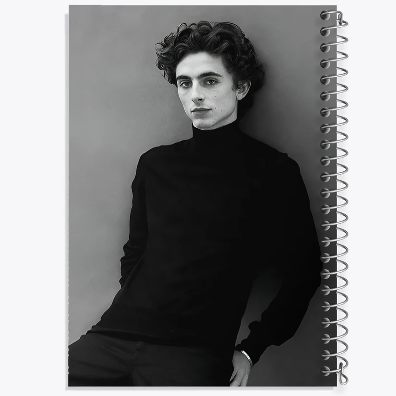 دفتر طراحی 50 برگ خندالو طرح تیموتی شالامی (Timothée Chalamet) کد F10252