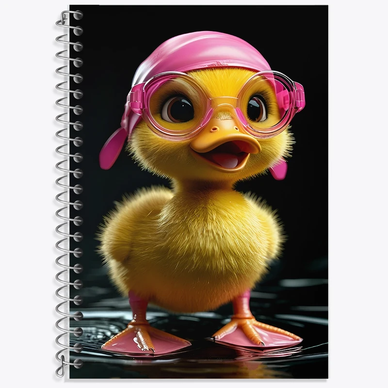 دفتر لغت 50 برگ خندالو طرح جوجه اردک کد F12786