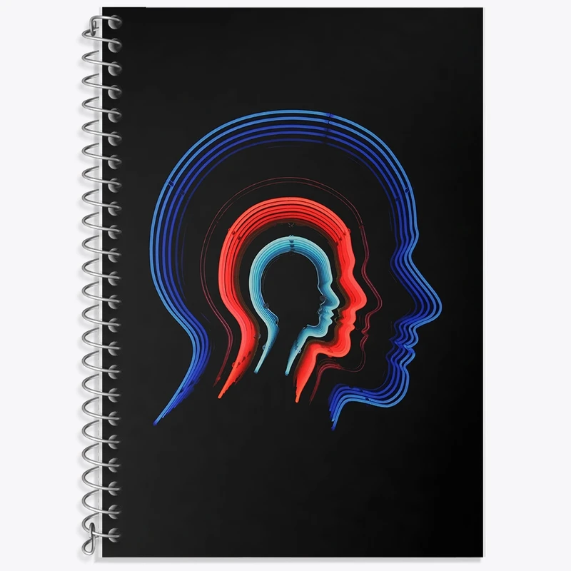 دفتر زبان 50 برگ خندالو مدل سه خط طرح درون کد F10653