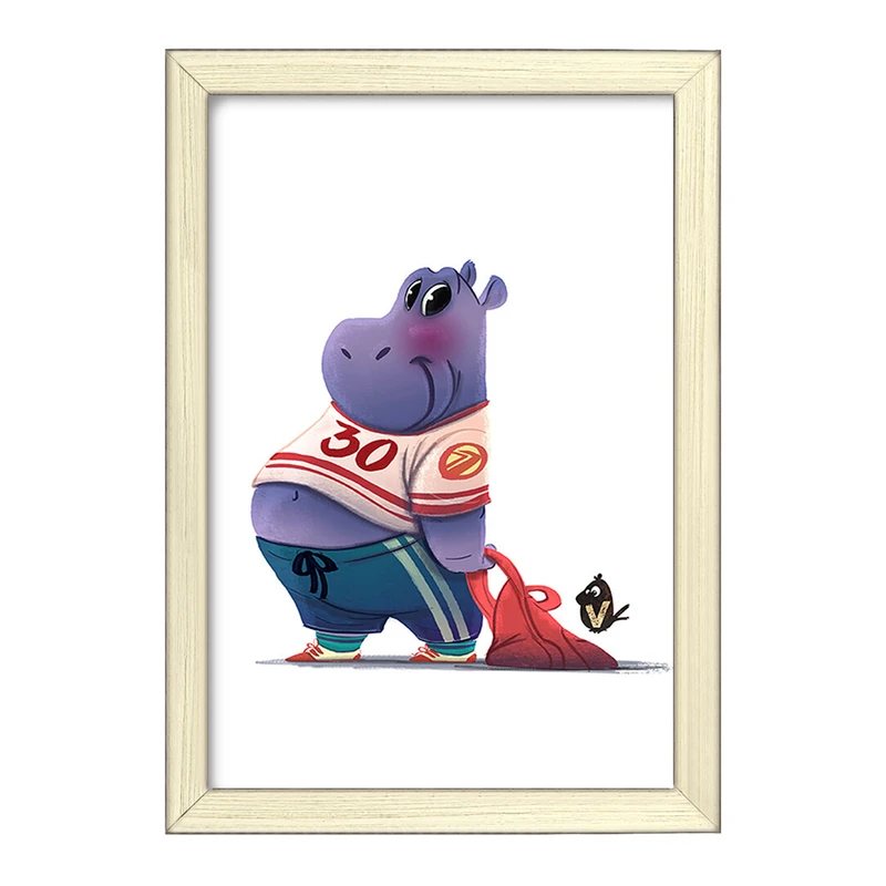 تابلو خندالو طرح اسب آبی کد F914