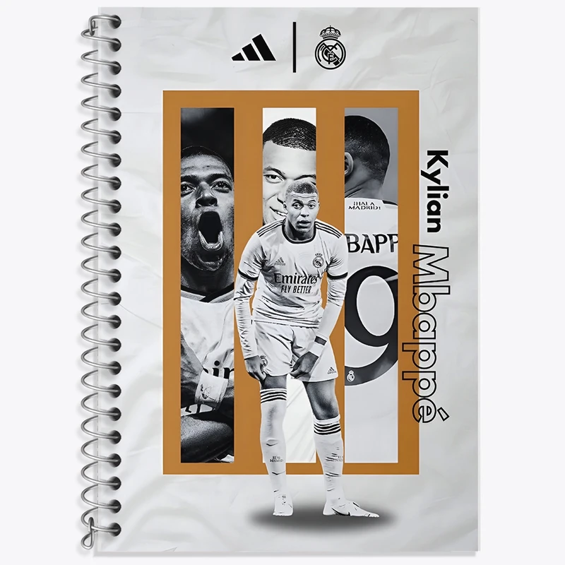 دفتر لغت 50 برگ خندالو طرح کیلیان امباپه کد F13478