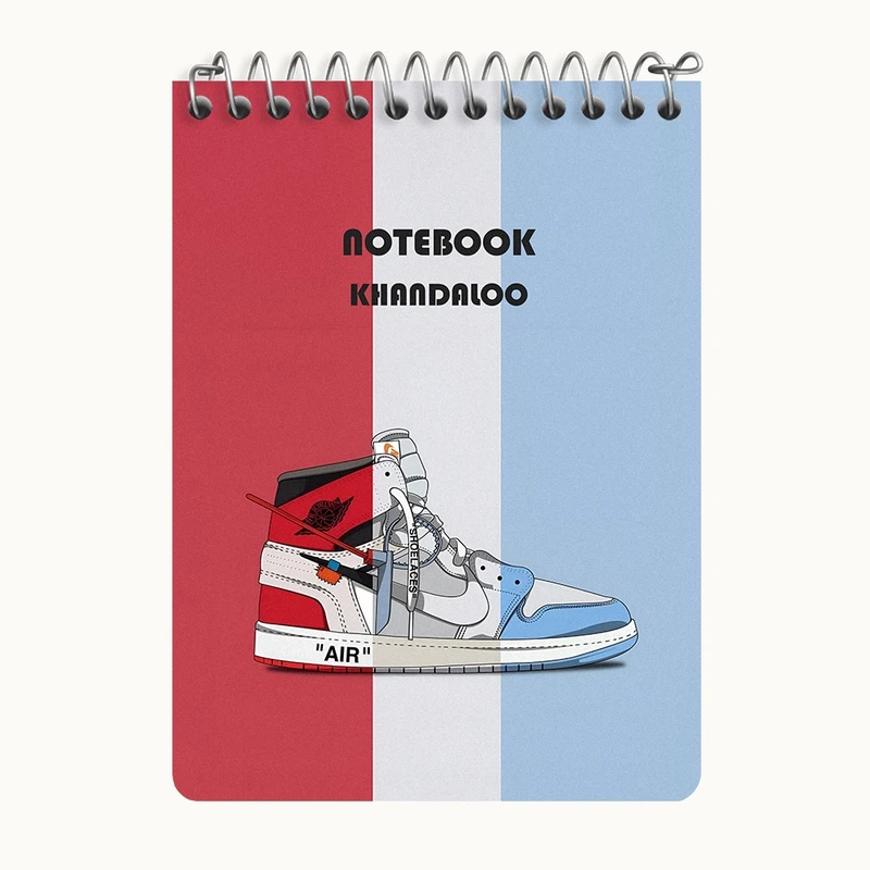 دفتر یادداشت 50 برگ خندالو طرح کفش‌کتانی ایر جردن کد N7771