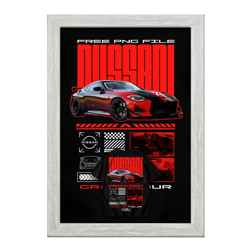 تابلو خندالو طرح نیسان (Nissan Z GT4) کد F13735