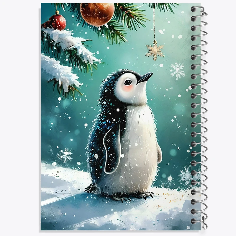 دفتر مشق 50 برگ خندالو طرح پنگوئن کد F8687