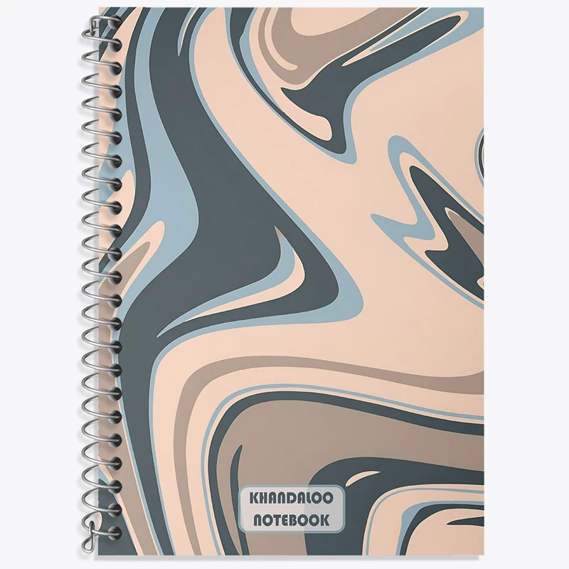 دفتر زبان 50 برگ خندالو مدل سه خط طرح مدرن کد N8603