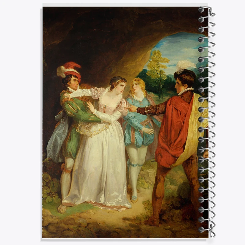 دفتر مشق 100 برگ خندالو طرح نقاشی غار قانون شکنان اثر فرانسیس ویتلی کد F12248