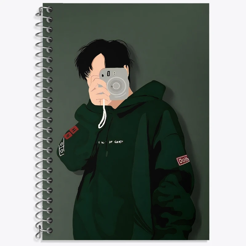 دفتر لغت 50 برگ خندالو طرح پسرانه مینیمال کد F3240