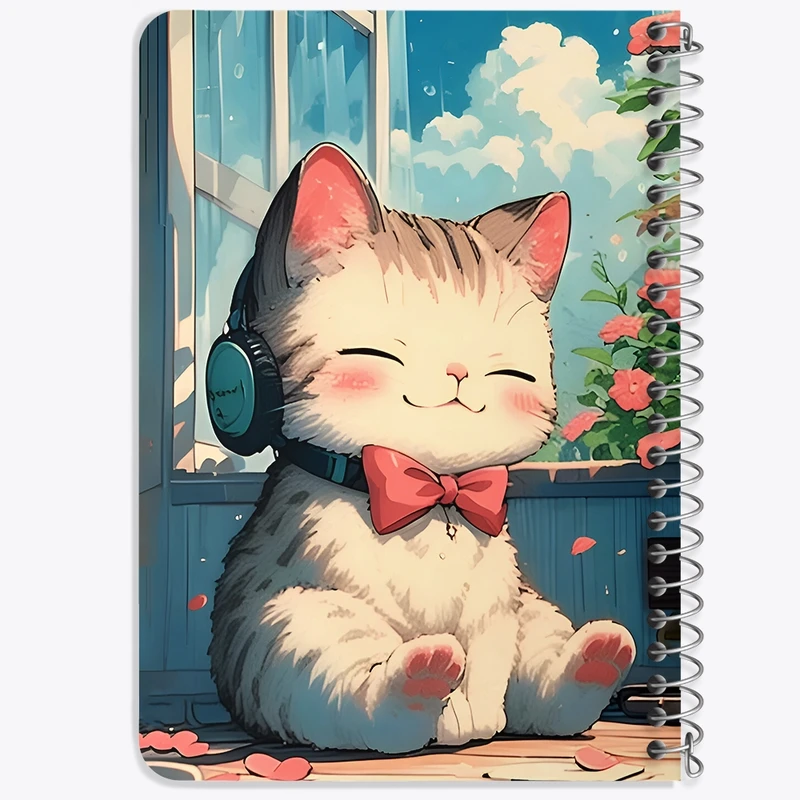 دفتر یادداشت 50 برگ خندالو طرح گربه بامزه کد F9282