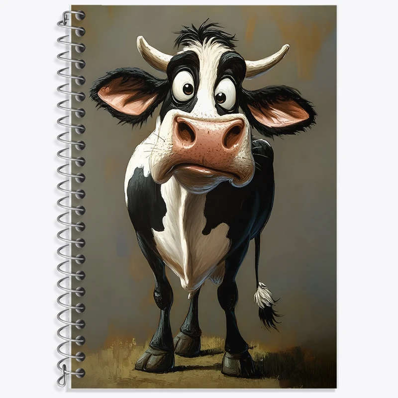 دفتر لغت 50 برگ خندالو طرح گاو کد F8575