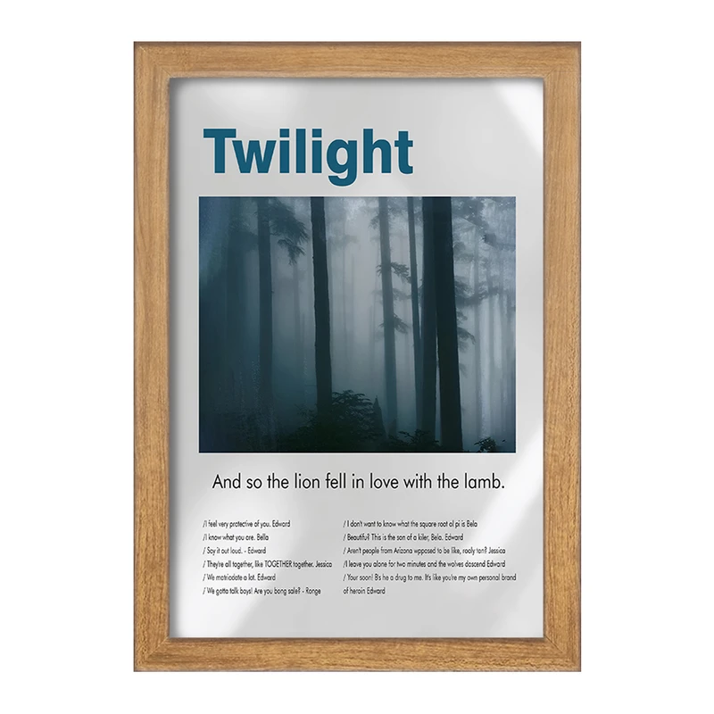 تابلو خندالو طرح گرگ ‌ومیش (The Twilight) کد F13853