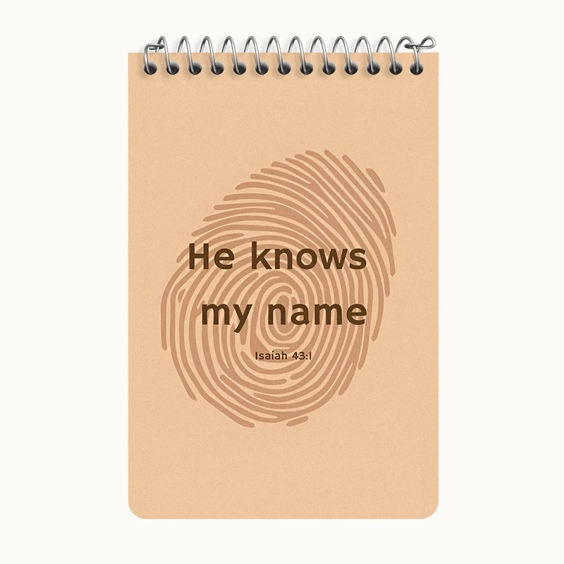 دفتر یادداشت 50 برگ خندالو طرح How Knows My Name کد F3920