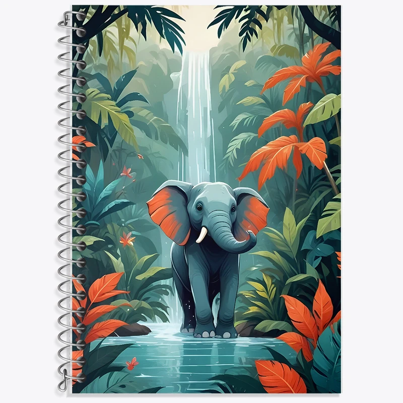 دفتر نت موسیقی 50 برگ خندالو طرح فیل و دریاچه کد F10968