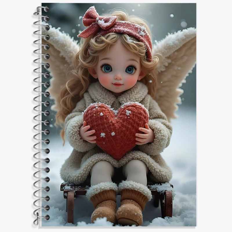 دفتر زبان 50 برگ خندالو مدل دو خط طرح دخترانه کد F9485