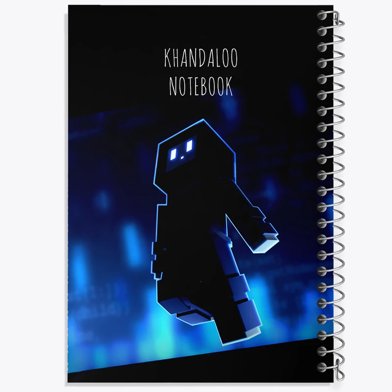 دفتر نقاشی 50 برگ خندالو طرح بازی ماینکرافت (Minecraft) کد N8761