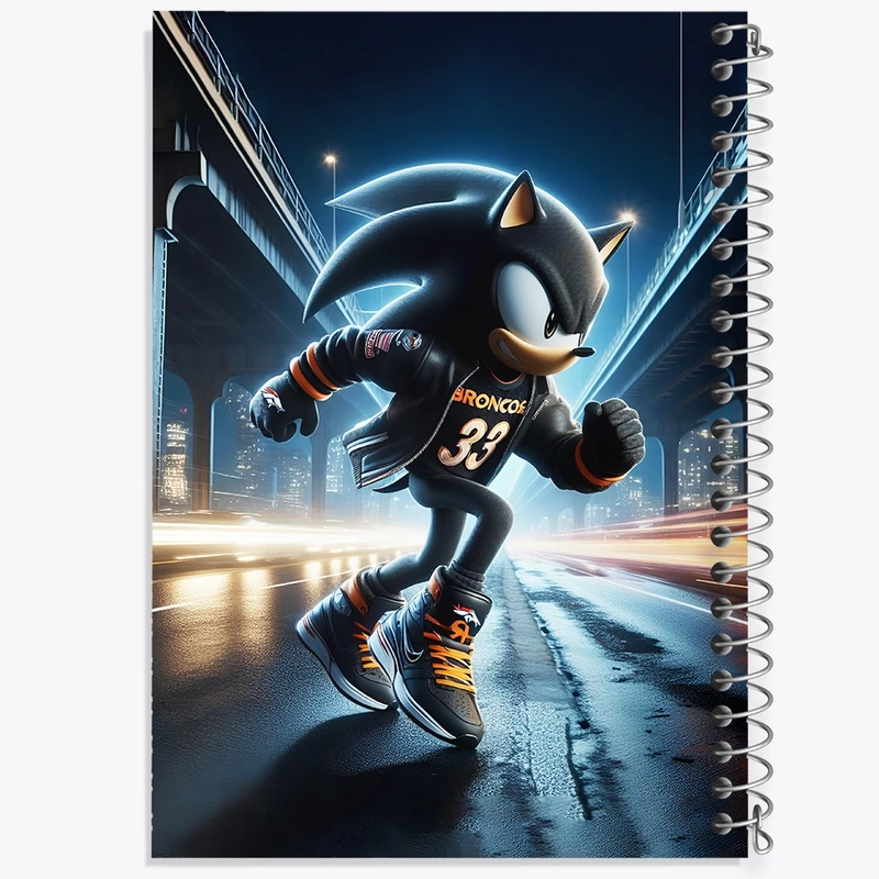 دفتر مشق 50 برگ خندالو طرح سونیک (Sonic) کد F4412