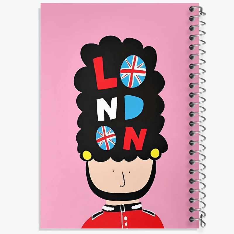 دفتر مشق 100 برگ خندالو طرح لندن کد F9633