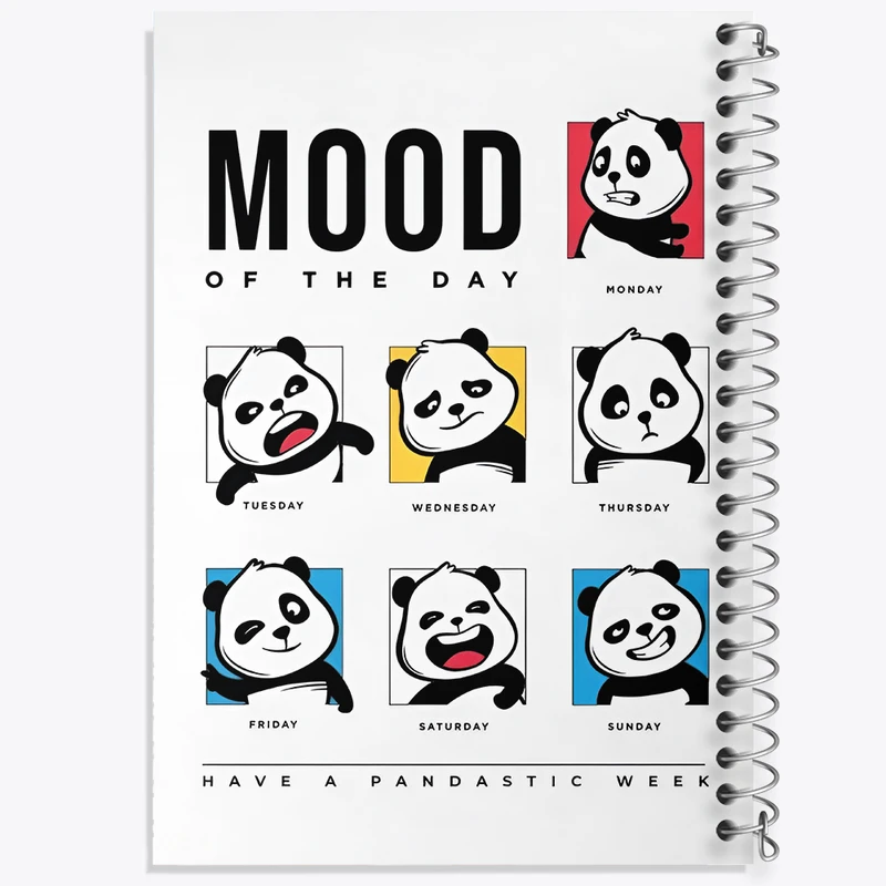 دفتر مشق 100 برگ خندالو طرح پاندا کد F11033