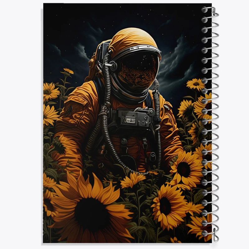 دفتر مشق 50 برگ خندالو طرح فضانورد کد F4304