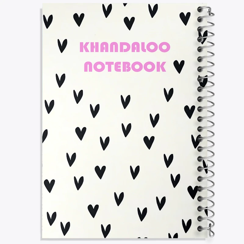 دفتر نقاشی 50 برگ خندالو طرح پترن قلبی کد N8570