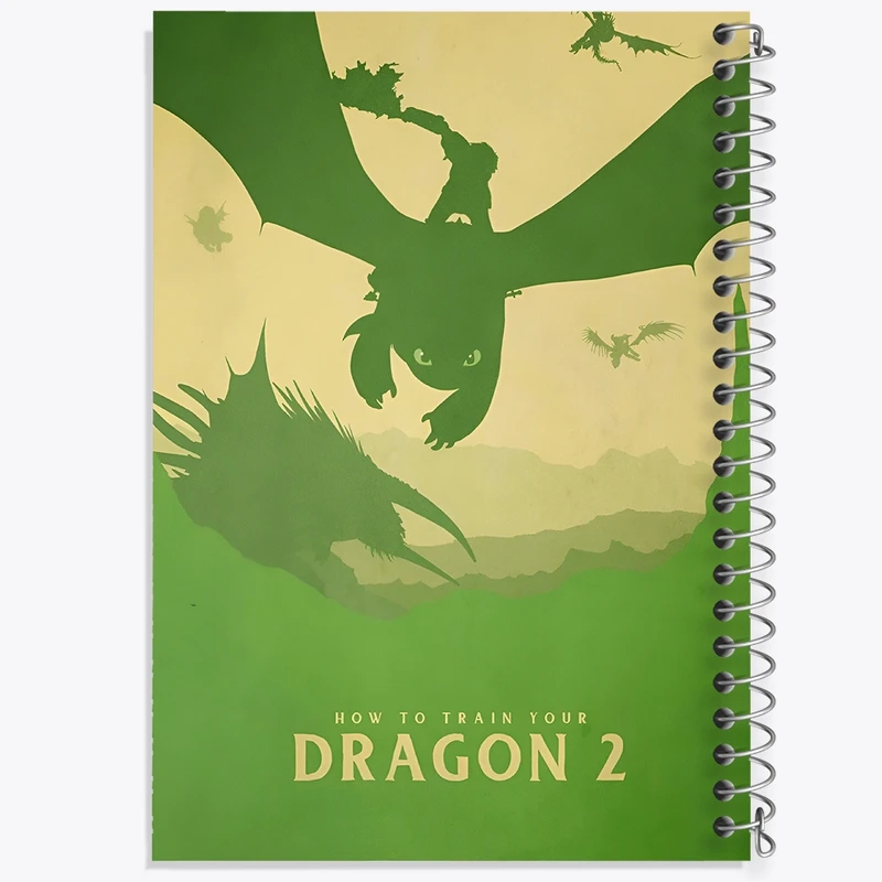 دفتر ژورنال نویسی 50 برگ خندالو مدل نقطه ای طرح اژدها سواران کد F13567