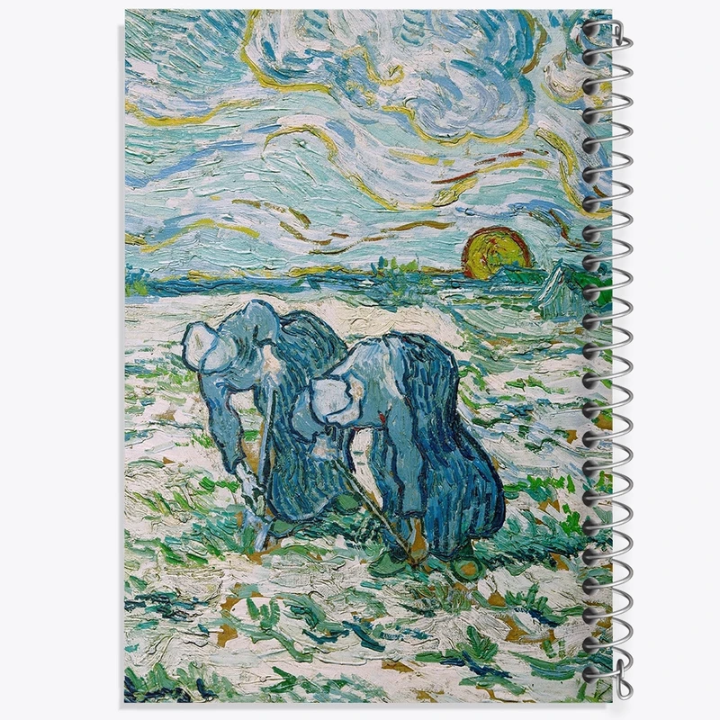 دفتر طراحی 50 برگ خندالو طرح ونسان ونگوگ (Van Gogh) کد 36829