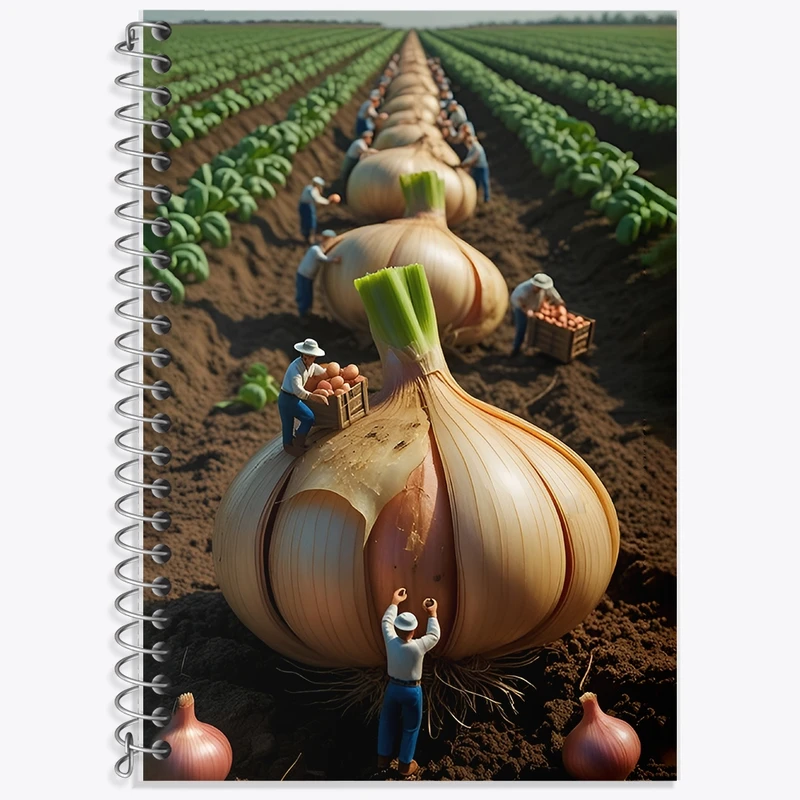 دفتر لغت 50 برگ خندالو طرح مزرعه سیر کد F12603