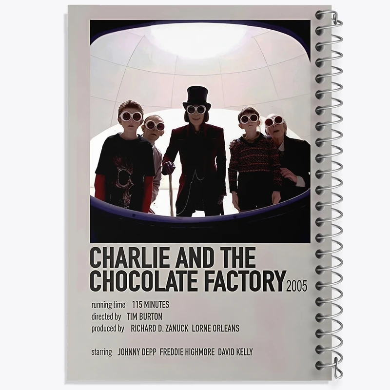 دفتر طراحی 50 برگ خندالو طرح چارلی و کارخانه شکلات سازی کد F13123