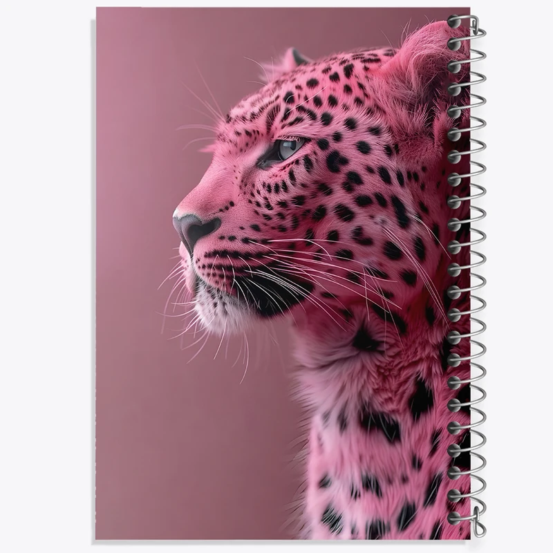 دفتر مشق 50 برگ خندالو طرح پلنگ کد F3836