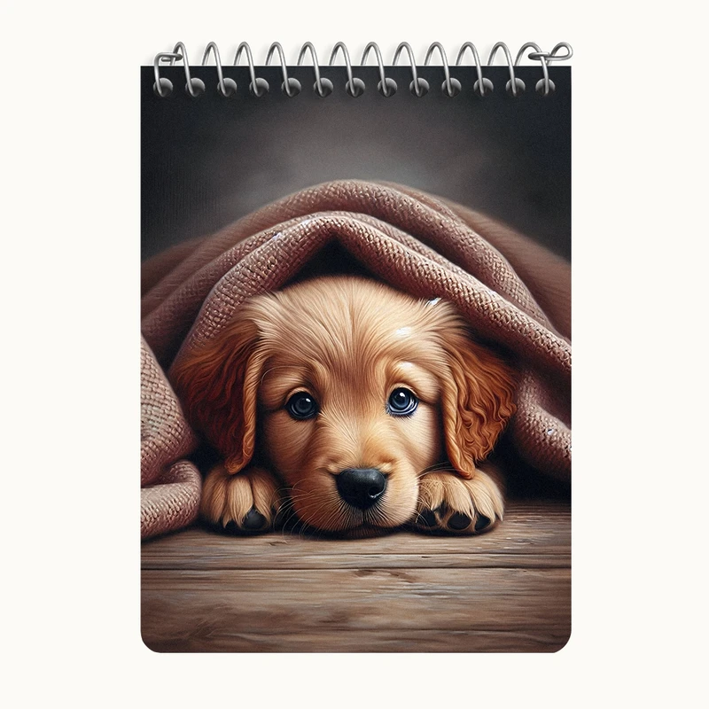 دفتر یادداشت 50 برگ خندالو طرح سگ بامزه کد N5101