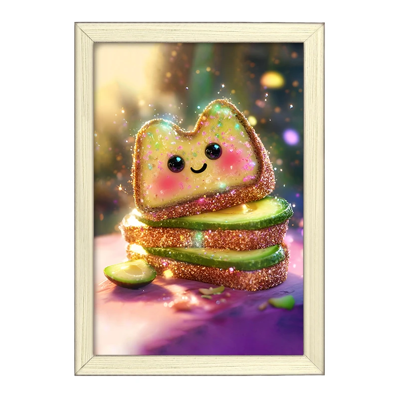 تابلو خندالو طرح نان تست کیوت کد F11512