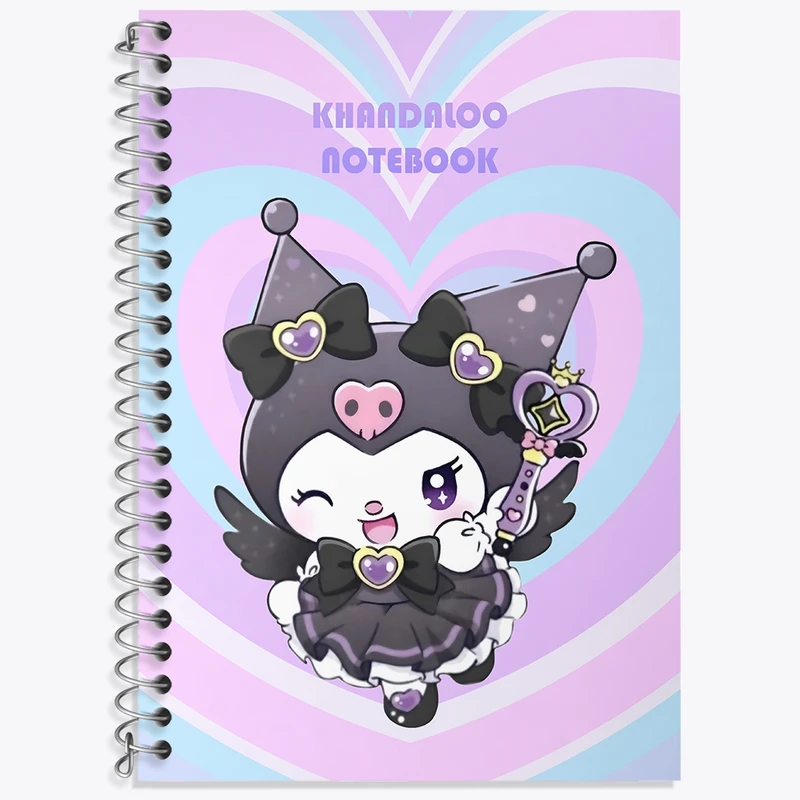 دفتر لغت 50 برگ خندالو طرح کرومی (Kuromi) کد N8984