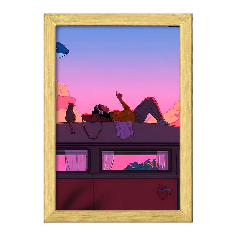 تابلو خندالو طرح چند دقیقه آرامش کد F4706