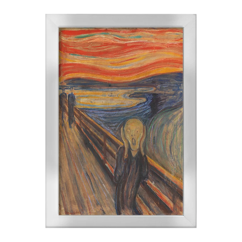 تابلو خندالو طرح نقاشی جیغ اثر ادوارد مونک کد F12489