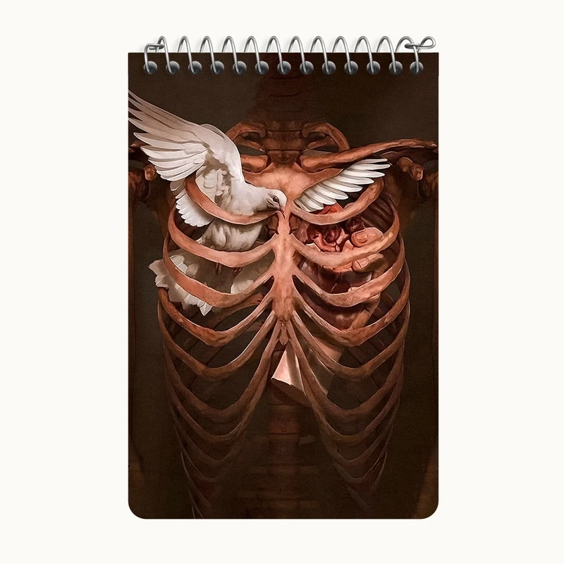 دفتر یادداشت 50 برگ خندالو طرح حبس در سینه کد F10704